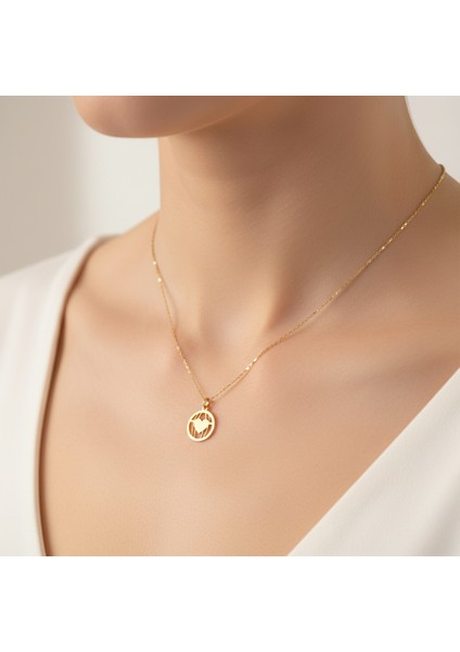 14 Ayar Altın Kolye Ucu kalp GM146 1 gr
