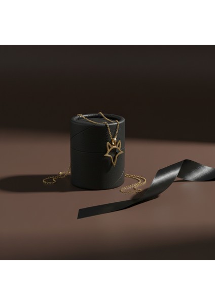 14 Ayar Altın Kolye Ucu Tülkü GM1966 1 gr modelleri