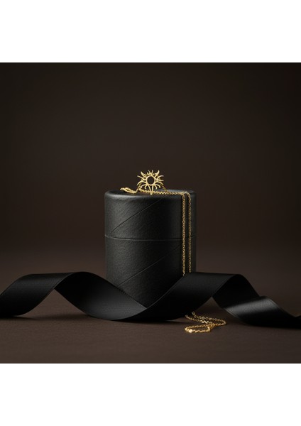 14 ayar altın kolye güneş GM435 1 gr modelleri