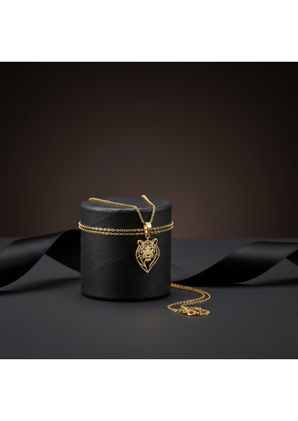 14 Ayar Altın Kolye Ucu Kaplan GM2079 1 gr modelleri