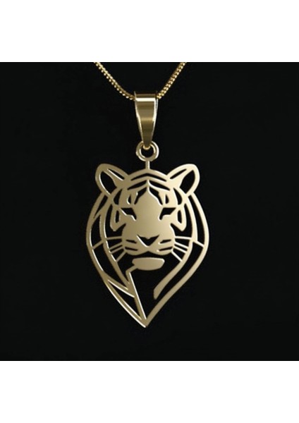 14 Ayar Altın Kolye Ucu Kaplan GM2079 1 gr fırsatları