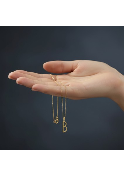 14 Ayar Altın Kolye Ucu Harf B GM2677 1 gr fiyatları