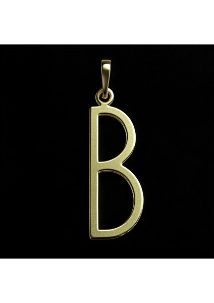 14 Ayar Altın Kolye Ucu Harf B GM2677 1 gr fırsatları