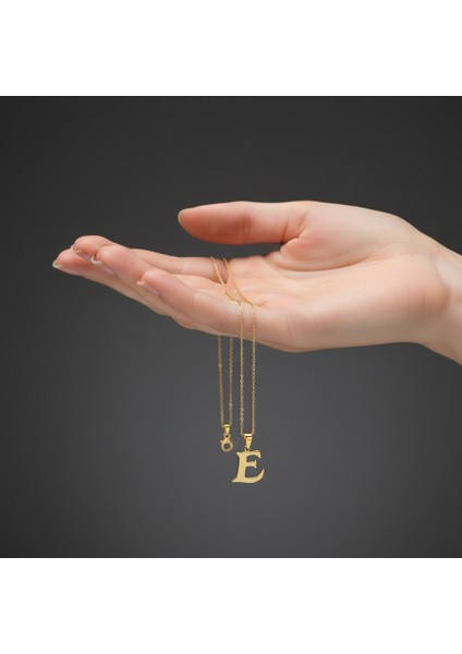 14 Ayar Altın Kolye Ucu Harf E GM2891 0.5 gr fiyatları