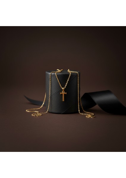 14 ayar altın kolye "T"harfi GM613 1 gr modelleri