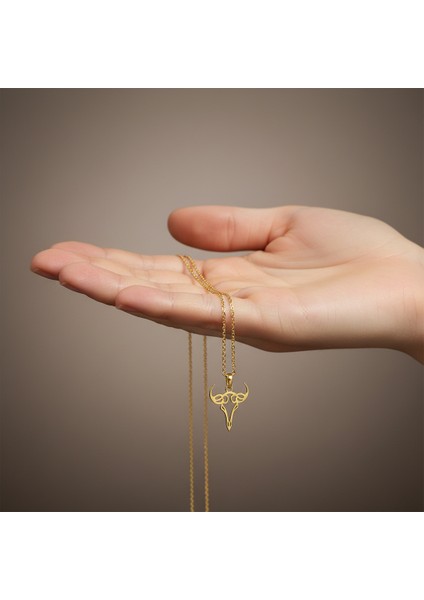 14 Ayar Altın Kolye Ucu Boğa GM782 0.5 gr fiyatları