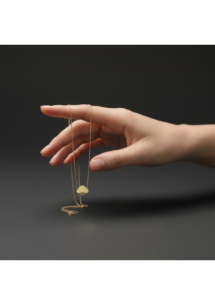 14 Ayar Altın Kolye Ucu bulut GM565 1 gr fiyatları