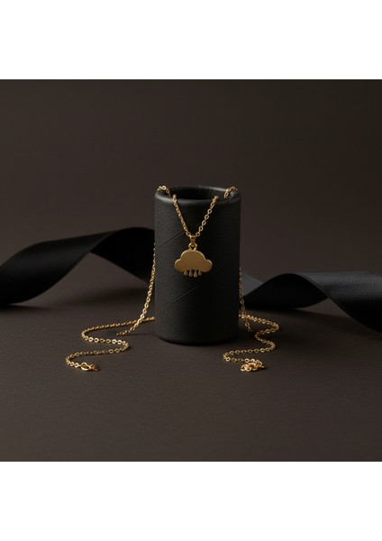 14 Ayar Altın Kolye Ucu bulut GM565 1 gr modelleri