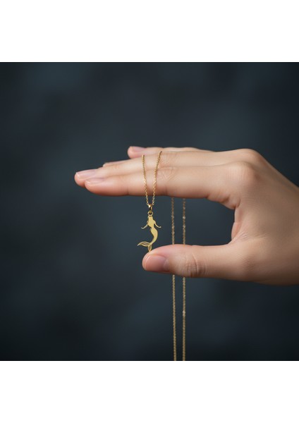 14 Ayar Altın Kolye Ucu Deniz Kızı GM489 1 gr fiyatları