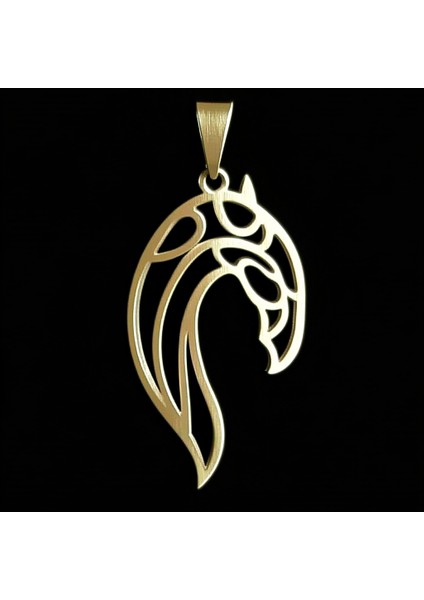 14 Ayar Altın Kolye Ucu At GM1998 0.5 gr indirimleri