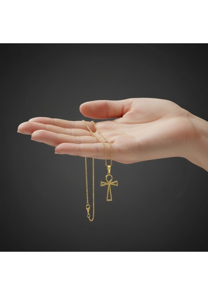 14 Ayar Altın Kolye Ucu Mısır Ankh GM1436 1 gr fiyatları