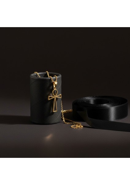 14 Ayar Altın Kolye Ucu Mısır Ankh GM1436 1 gr modelleri