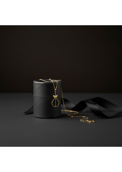 8 Ayar Altın Kolye Ucu Kedi GM1654 1 gr modelleri