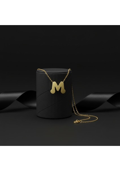 14 Ayar Altın Kolye Ucu Harf M GM2991 1 gr modelleri