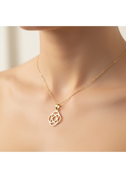 8 Ayar Altın Kolye Ucu Atom GM1614 0.5 gr