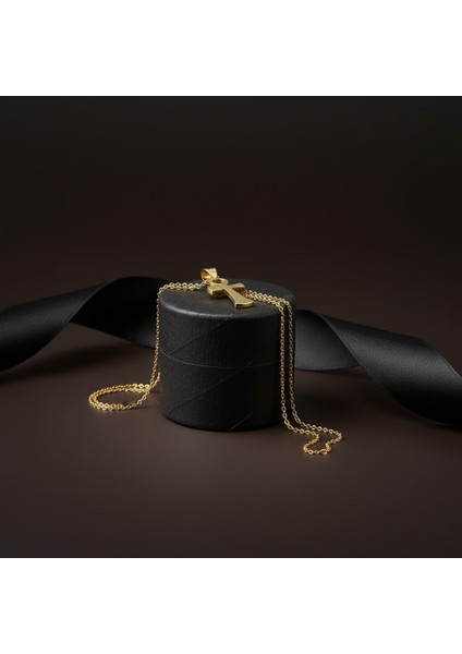 14 Ayar Altın Kolye Ucu Mısır Ankh GM1434 1 gr modelleri