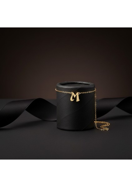 8 Ayar Altın Kolye Ucu Harf M GM3003 1 gr modelleri