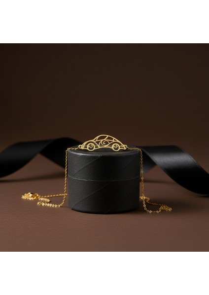 14 Ayar Altın Kolye Ucu araba GM88 1 gr modelleri