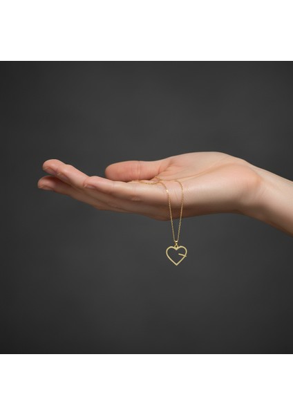 14 Ayar Altın Kolye Ucu kalp GM21 1 gr fiyatları