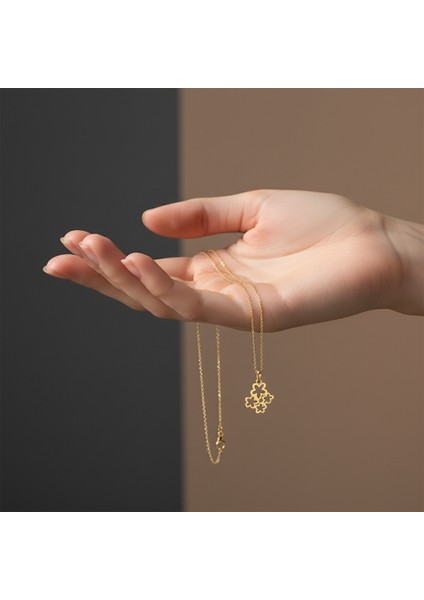 14 Ayar Altın Kolye Ucu çiçek GM389 1 gr fiyatları