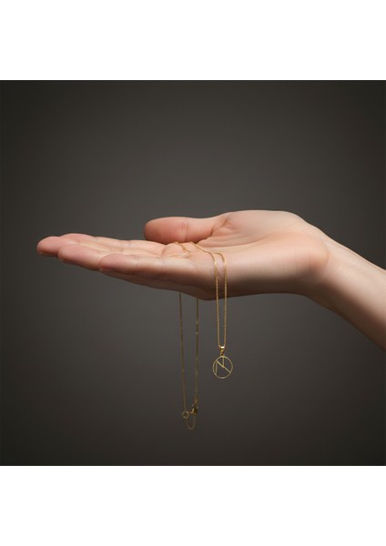 14 Ayar Altın Kolye Ucu "N"harfi GM673 1 gr fiyatları