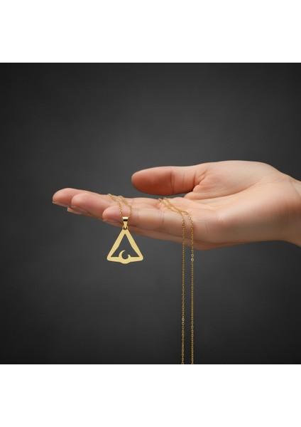 14 Ayar Altın Kolye Ucu Üçgen GM3616 1 gr fiyatları
