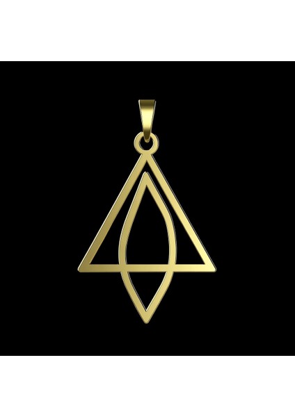 14 Ayar Altın Kolye Ucu Üçgen GM3622 0.5 gr fırsatları