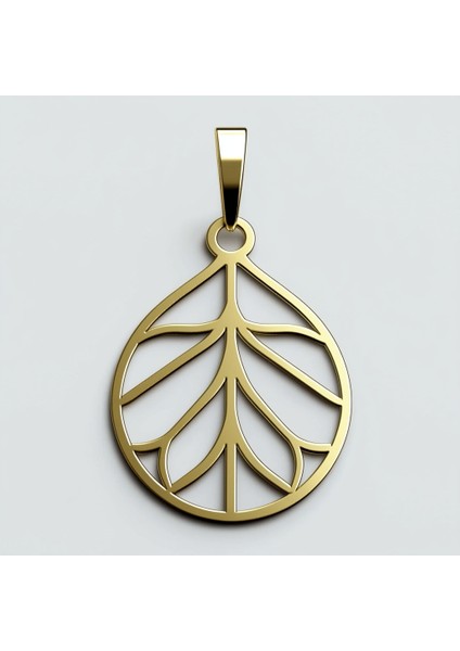 14 Ayar Altın Kolye Ucu Yaprak GM2277 1 gr fırsatları