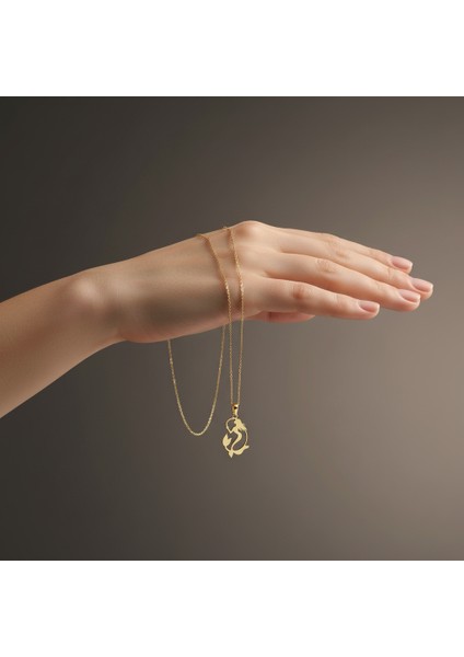 14 Ayar Altın Kolye Ucu Deniz Kızı GM494 1 gr fiyatları