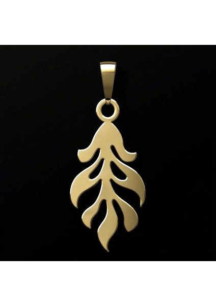 14 Ayar Altın Kolye Ucu Ateş Alevi GM1759 0.5 gr fırsatları