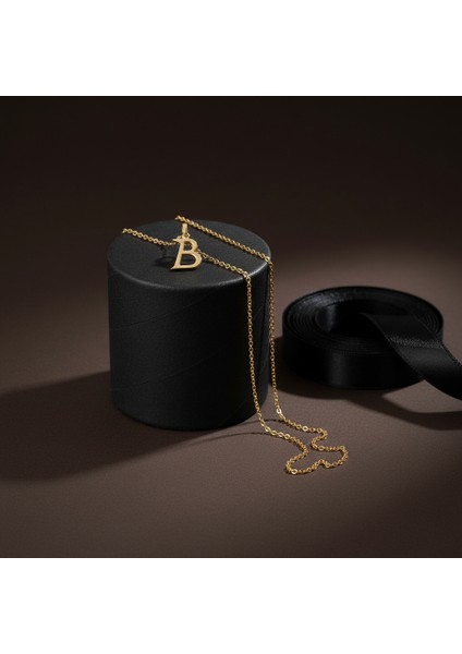 8 Ayar Altın Kolye Ucu Harf B GM2697 1 gr modelleri