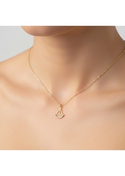 14 Ayar Altın Kolye Ucu üçgen GM239 1 gr