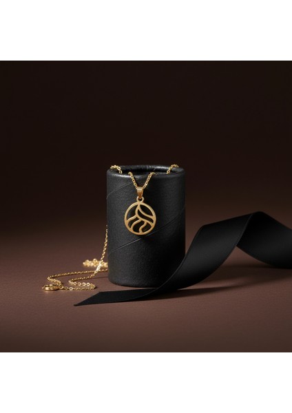 14 Ayar Altın Kolye Ucu Su GM2081 0.5 gr modelleri