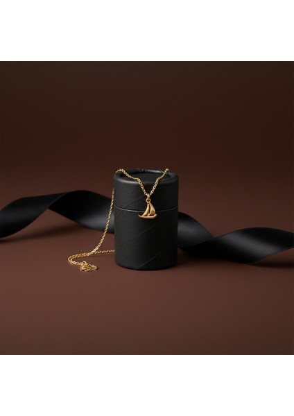 14 ayar altın kolye tekne GM383 1 gr modelleri