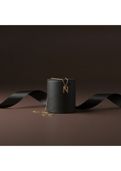 14 Ayar Altın Kolye Ucu "N"harfi GM671 1 gr modelleri