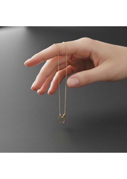 8 Ayar Altın Kolye Ucu Harf M GM2989 1 gr fiyatları