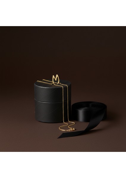 8 Ayar Altın Kolye Ucu Harf M GM2989 1 gr modelleri