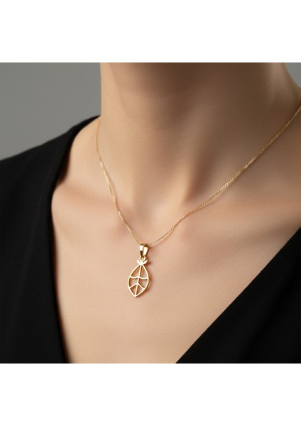 14 Ayar Altın Kolye Ucu Çilek GM2484 1 gr