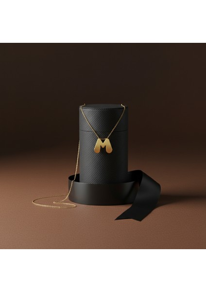 14 Ayar Altın Kolye Ucu Harf M GM2993 0.5 gr modelleri