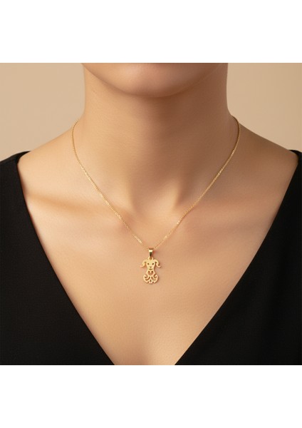 14 Ayar Altın Kolye Ucu Koyun GM2459 0.5 gr