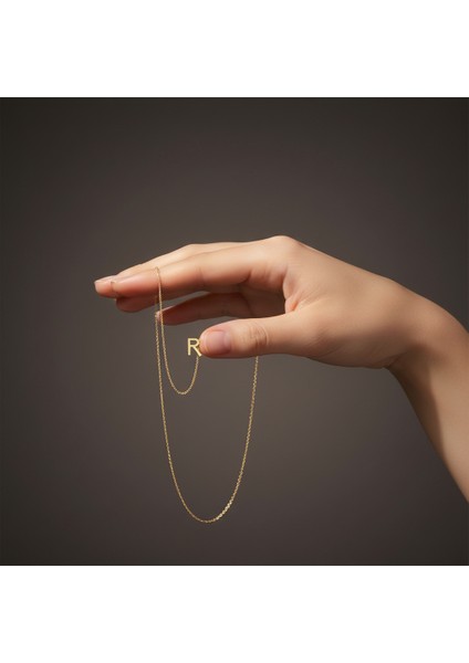 14 Ayar Altın Kolye Ucu "R"harfi GM732 1 gr fiyatları