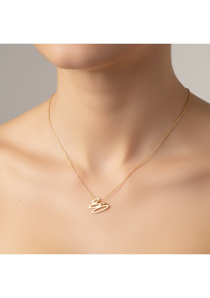 14 Ayar Altın Kolye Ucu güzel tasarımlar GM387 1 gr