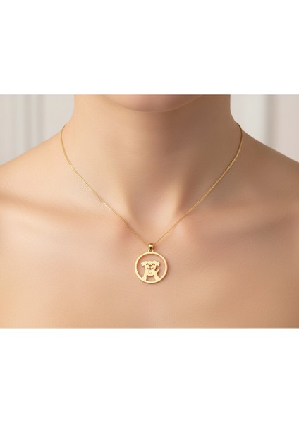 14 Ayar Altın Kolye Ucu köpek GM454 1 gr