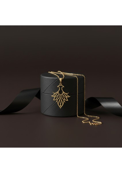 8 Ayar Altın Kolye Ucu Anka Kuşu GM1431 1 gr modelleri