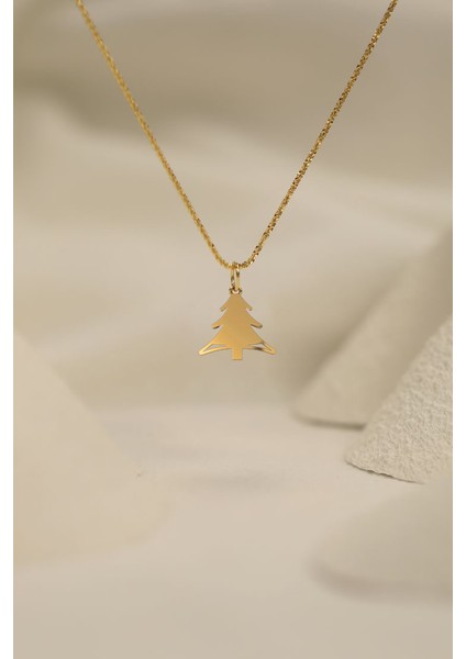 14 Ayar Altın Kolye Ucu yılbaşı Ağacı ya Noel Ağacı GM284 1 gr fırsatları