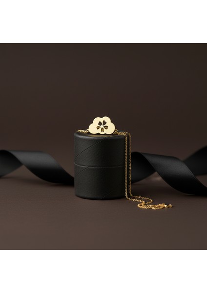 14 ayar altın kolye bulut GM529 1 gr modelleri