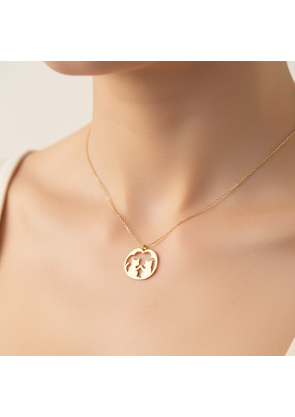 14 ayar altın kolye kedi GM594 1 gr