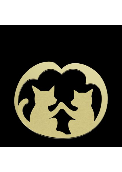 14 ayar altın kolye kedi GM594 1 gr fırsatları