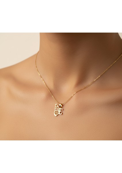 8 Ayar Altın Kolye Ucu Harf E GM2596 1 gr