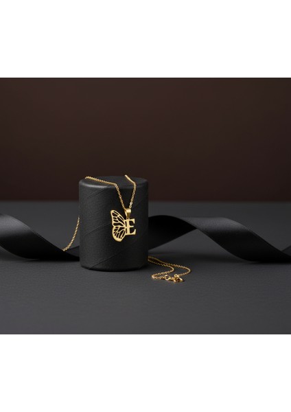 8 Ayar Altın Kolye Ucu Harf E GM2596 1 gr modelleri